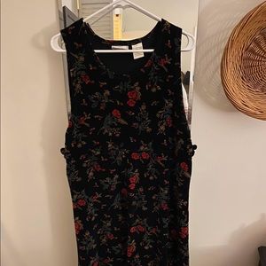 Erika Studio Vintage Velvet Floral Dress
